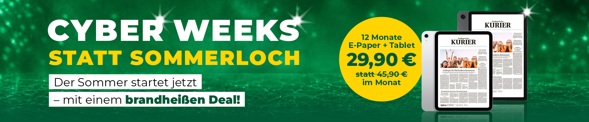 Kurier Cyberweeks Angebot 2026